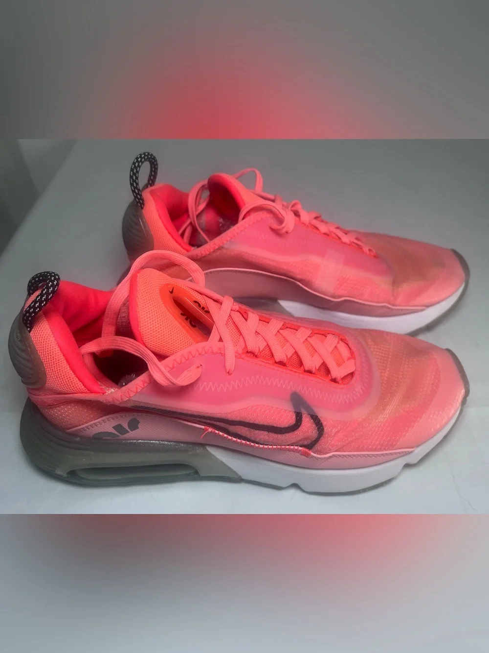 Nike Air Max 2090 Women's Neon Pink/Coral Athletic Sneakers